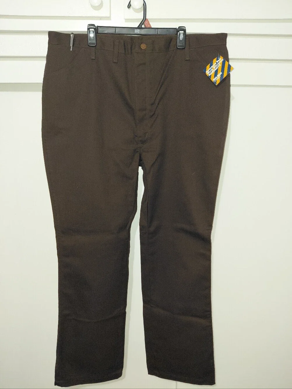 NWT Men's 44x33 Western Big Ben Wrangler Workwear Jeans Dark Brown 5 Pocket